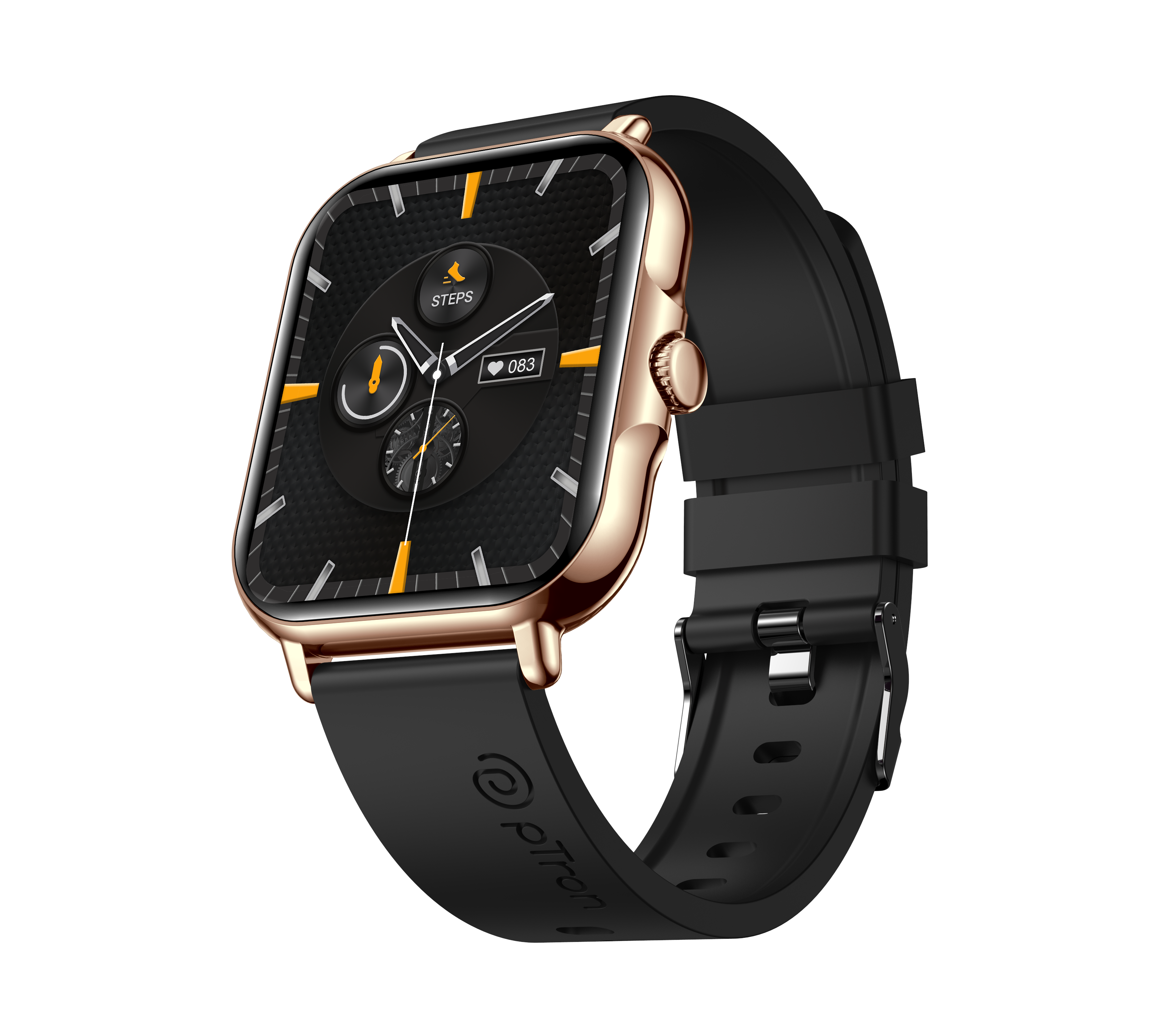 pTron Reflect Callz Smartwatch with Bluetooth Calling, 4.6 cm Full