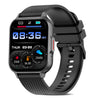 pTron Reflect Classic 2.01 inch Square Dial Smartwatch, Bluetooth Calling, Full Touch Display, 600 NITS, Metal Frame, 100+ Watch Faces, HR, SpO2, Voice Assist, 5 Days Battery Life (Black)