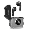 pTron Bassbuds Revv In-Ear TWS Earbuds with Mic, AI-ENC Calling, 50ms Low Latency, 13mm Driver, Punchy Bass, 28Hrs Playtime, BT5.3 Headphones, Touch Control, Type-C Fast Charging & IPX4 (Jet Black)