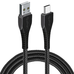 pTron Solero Braid 60W Fast Charging Type C 1.5m USB Cable for VOOC/Super VOOC/Dash/Warp/QC3.0/QC2.0 Smartphones & Other Type-C Devices, Unbreakable Nylon Braid & 480Mbps Data Sync Speed (Black)