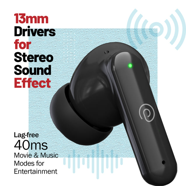 pTron Basspods Sync TWS Earbuds