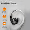 pTron Boom Play X2 In-Ear Type C Wired Headphones with Mic, Ear-Hook Design, 13mm Drivers for Immersive Audio, 1.2m Fish Scale Style Tangle-free Cable, In-line Controls & Wide Compatibility (Black)