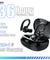 pTron Bassbuds Sports V4 Wireless in-Ear TWS Earbuds with Mic, TruTalk AI-ENC Stereo Calls, Game/Music Modes, 36Hrs Playtime, BT5.3, Type-C Fast Charging & IPX5 Water Resistant (Black)