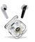 pTron Bassbuds Nyx in-Ear TWS Earbuds, Immersive Audio, Bluetooth 5.1 Wireless Headphones, HD Mic, 50ms Movie Mode, Digital Case, Type-C Fast Charging & IPX4 Water Resistant (Pearl White & Black)