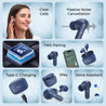 pTron Bassbuds Joy in-Ear Wireless Earbuds, Immersive Sound, 32Hrs Playtime, Clear Calls TWS Earbuds, Bluetooth V5.1 Headphone, Type-C Fast Charging, Voice Assist & IPX4 Water Resistant (Blue)
