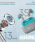 pTron Bassbuds Neo TWS Earbuds, HD Mic & TruTalk AI-ENC Calls, Immersive Sound, Game/Music Modes, 35H Playtime, in-Ear Bluetooth 5.3 Headphones, Type-C Fast Charging & IPX5 Water Resistant (Smoke Grey)