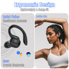 pTron Bassbuds Sports V4 Wireless in-Ear TWS Earbuds with Mic, TruTalk AI-ENC Stereo Calls, Game/Music Modes, 36Hrs Playtime, BT5.3, Type-C Fast Charging & IPX5 Water Resistant (Black)