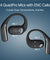 pTron Zenbuds Evo X2 Pro Open Ear Wireless Earbuds, SafeBeats Design, 4 QuadPro Mics with ENC Calls, 60H Playtime, Wraparound Audio, BT5.3 Headphones, Touch Control & Type C Fast Charging (Jet Black)