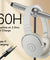 pTron Studio w/ 60Hrs Playtime, Wireless Over-Ear Headphones with HD Mic, Immersive Sound, 40mm Drivers, Bluetooth V5.4, Dual-Device Pairing, 3.5mm Aux Port, TF Card Slot & Type-C Fast Charging (Beige)