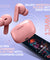 pTron Bassbuds Joy in-Ear Wireless Earbuds, Immersive Sound, 32Hrs Playtime, Clear Calls TWS Earbuds, Bluetooth V5.1 Headphone, Type-C Fast Charging, Voice Assist & IPX4 Water Resistant (Pink)