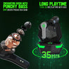 pTron Bassbuds Rush In-Ear TWS Earbuds with Mic, Gaming 40ms Low Latency, TruTalk AI-ENC Calls, 35H Playtime, Bluetooth 5.3 Headphones, Voice Assist, Type-Fast Charge & IPX4 Water Resistant (Bold Black)