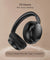 pTron Studio Evo 70hrs Playtime Wireless Over Ear Headphones with HD Mic, Low-Latency Game/Movie/Music Modes, Punchy Bass, BT5.3, Dual Device Pairing, Voice Assistant & Type-C Fast Charging (Black)