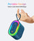 pTron Fusion Pop 12W Bluetooth Speaker with Pristine Sound, 10hrs Playback, Rhythmic RGB LEDs, Multi-Play Modes BT5.3/TF Card/USB/Aux-in, TWS Feature, Integrated Button Controls, Type-C Charging (Blue)
