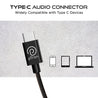 pTron Boom Play X2 In-Ear Type C Wired Headphones with Mic, Ear-Hook Design, 13mm Drivers for Immersive Audio, 1.2m Fish Scale Style Tangle-free Cable, In-line Controls & Wide Compatibility (Black)