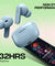 pTron Bassbuds Joy in-Ear Wireless Earbuds, Immersive Sound, 32Hrs Playtime, Clear Calls TWS Earbuds, Bluetooth V5.1 Headphone, Type-C Fast Charging, Voice Assist & IPX4 Water Resistant (Blue Matt)