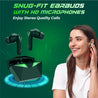 pTron Basspods Quest TWS Earbuds (Green)