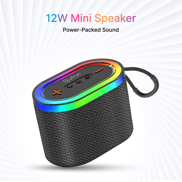 pTron Funk Echo 12W BT Speaker (Black)