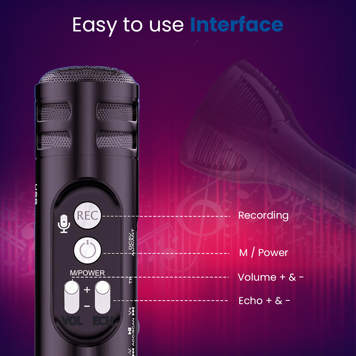 pTron Fusion Sing BT Speaker (Black)