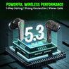 pTron Bassbuds Rush In-Ear TWS Earbuds with Mic, Gaming 40ms Low Latency, TruTalk AI-ENC Calls, 35H Playtime, Bluetooth 5.3 Headphones, Voice Assist, Type-Fast Charge & IPX4 Water Resistant (Bold Black)
