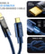 pTron Pace 80W Type-C to Type-C Cable 1M (Blue)