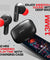 pTron Bassbuds Joy in-Ear Wireless Earbuds, Immersive Sound, 32Hrs Playtime, Clear Calls TWS Earbuds, Bluetooth V5.1 Headphone, Type-C Fast Charging, Voice Assist & IPX4 Water Resistant (Black & Red)