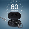 pTron Zenbuds Evo X2 Pro Open Ear Wireless Earbuds, SafeBeats Design, 4 QuadPro Mics with ENC Calls, 60H Playtime, Wraparound Audio, BT5.3 Headphones, Touch Control & Type C Fast Charging (Jet Black)