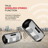 pTron Fusion Rock 16W Portable Bluetooth 5.0 Speaker with Dual Drivers, 6Hrs Playtime, Speaker for Phone/Laptop/Tablets, Aux/TF Card/USB Drive Playback & TWS Function (Silver/Black)