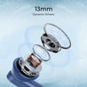 pTron Bassbuds Joy in-Ear Wireless Earbuds, Immersive Sound, 32Hrs Playtime, Clear Calls TWS Earbuds, Bluetooth V5.1 Headphone, Type-C Fast Charging, Voice Assist & IPX4 Water Resistant (Blue)