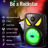 pTron Fusion Party Evo 80W Karaoke Bluetooth Party Speaker, 3M Wired Microphone, Punchy Bass, RGB Lights, USB/SD Card/AUX Playback, Auto TWS Function & Remote Control (Black)