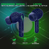 pTron Bassbuds Jade Truly Wireless Earbuds, 40ms Gaming Low Latency TWS, Stereo Calls, 40Hrs Playtime, Punchy Bass, in-Ear Bluetooth Headphones, Fast Type-C Charging & IPX4 Waterproof (Blue)