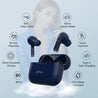 pTron Bassbuds Neo TWS Earbuds, HD Mic & TruTalk AI-ENC Calls, Immersive Sound, Game/Music Modes, 35H Playtime, in-Ear Bluetooth 5.3 Headphones, Type-C Fast Charging & IPX5 Water Resistant (Royal Blue)
