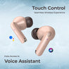 pTron Basspods P81 in-Ear Wireless Earbuds, Pristine Sound, 32Hrs Playtime, Clear Calls TWS Earbuds, Bluetooth V5.1 Headphone, Type-C Fast Charging, Voice Assist & IPX4 Water Resistant (Brown)