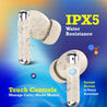 pTron Zenbuds Evo X5 34dB ANC TWS Earbuds, Transparency Mode, 4 Mic ENC Calls, 45H Playtime, 40ms Low-Latency, in-Ear Bluetooth 5.3 Wireless Headphones & Type-C Charging (Pearl White)
