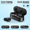 pTron Bassbuds Indie TWS Earbuds with Mic (Black)