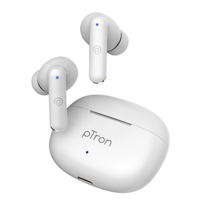 pTron Bassbuds Joy TWS Earbuds (White)
