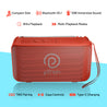 pTron Musicbot Groove Bluetooth Speaker (Red)