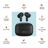 pTron Zenbuds X1 TWS Earbuds with Mic (Jet Black)