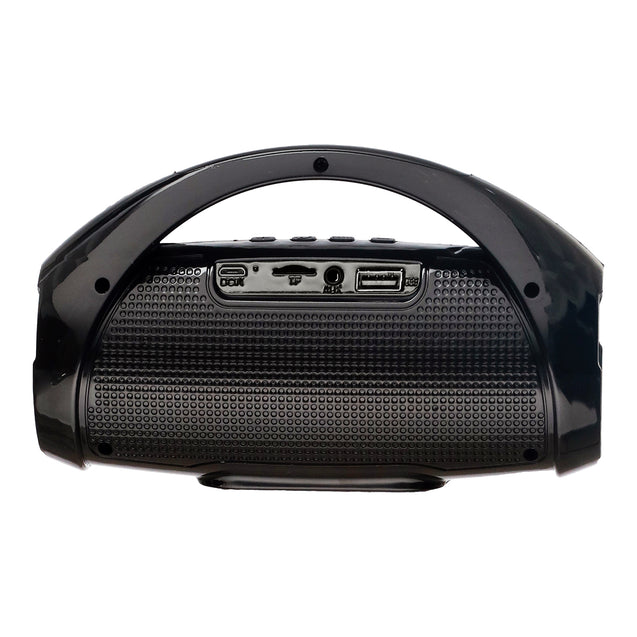 pTron Fusion Go 10W Portable Bluetooth Speaker with 6Hrs Playtime, Immersive Sound, Auto-TWS Function, Supports BT/USB/SD Card/AUX/FM Radio Playback & Lightweight (Black)