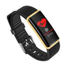 pTron Pulse Fitness Band with Heart Rate Monitor, 0.96” Color Touch Display, IP67 Waterproof, 5-7 Days Run-time, Pedometer, Sleep Monitor, Blood Pressure, Sedentary Remind (Gold & Black)