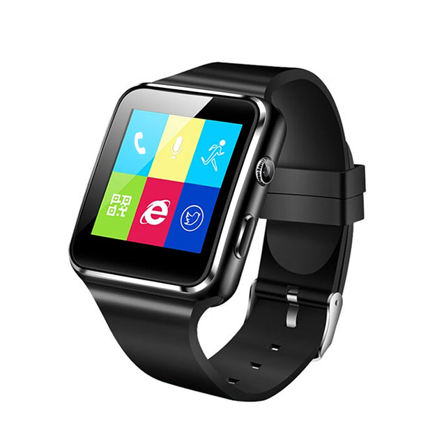 pTron Rhythm Smartwatch, 1.54” Curved Color Screen, Touch Display, 0.8MP Camera, SIM & TF Card Support, Lightweight Smart Watch with Pedometer, Sleep Monitor, Sedentary Remind & Notifications (Black)