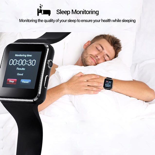 pTron Rhythm Smartwatch, 1.54” Curved Color Screen, Touch Display, 0.8MP Camera, SIM & TF Card Support, Lightweight Smart Watch with Pedometer, Sleep Monitor, Sedentary Remind & Notifications (Black)