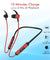 pTron Bluetooth Wireless in Ear Earphones with Mic, 18Hrs Playback, Type-C Fast Charging, Bluetooth 5.0, Deep Bass, Tangent Plus V2, Snug-Fit, Voice Assistance, with mic (Black & Red)
