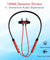 pTron Bluetooth Wireless in Ear Earphones with Mic, 18Hrs Playback, Type-C Fast Charging, Bluetooth 5.0, Deep Bass, Tangent Plus V2, Snug-Fit, Voice Assistance, with mic (Black & Red)