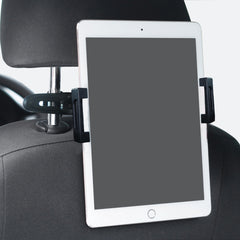 pTron Mount ST4B Universal 360° Rotating Car Back Seat Headrest Mobile & Tablet Mount Holder, Compatible with 4.7-11" Width Devices, Firm Grip on Device & Easy Install (Black)