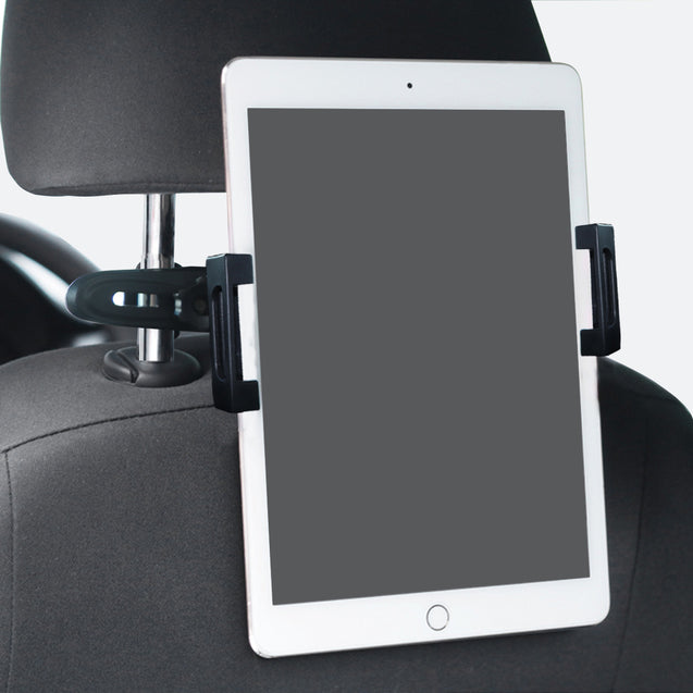 pTron Mount ST4B Universal 360° Rotating Car Back Seat Headrest Mobile & Tablet Mount Holder, Compatible with 4.7-11" Width Devices, Firm Grip on Device & Easy Install (Black)
