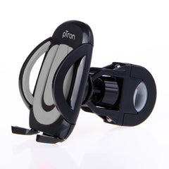 pTron Mount ST2W Universal Phone Holder Stand with 360° Rotating Handlebar, Secure & Sturdy, Anti-Shake & Stable Cradle Clamp, Easy Install for Maps & GPS Navigation (Black)
