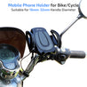pTron Mount ST2W Universal Phone Holder Stand with 360° Rotating Handlebar, Secure & Sturdy, Anti-Shake & Stable Cradle Clamp, Easy Install for Maps & GPS Navigation (Black)