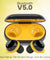pTron Bassbuds Evo Bluetooth Truly Wireless in Ear Earbuds with mic (Black & Yellow)