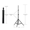 pTron Tabletop Glam Elite Portable 82" Long Stand, Adjustable Mobile Holder, 5Kg Load Capacity, Standard 1/4" Thread, Universal Aluminium Stand for Smartphones (Black)