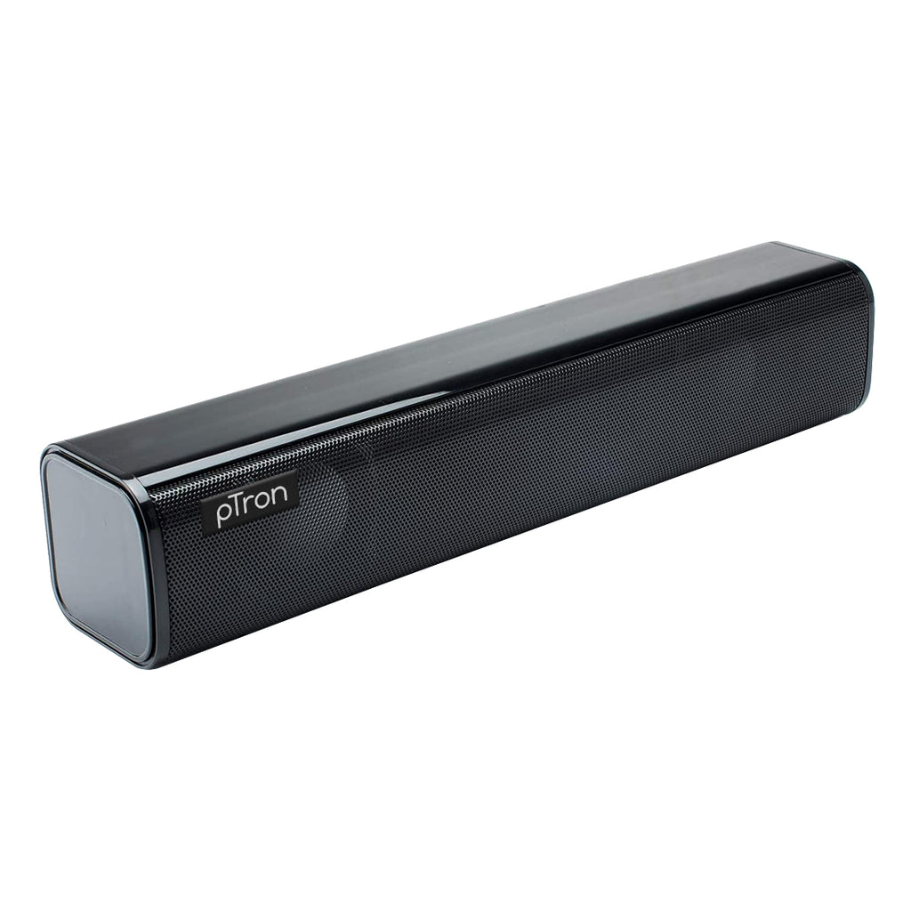 pTron Fusion Evo 10W BT Soundbar (Black) - pTron India